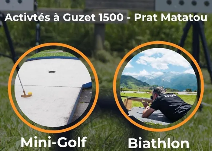 A Guzet Neige Aux Pieds Des Pistes Et De Ecole De Lägenhet *